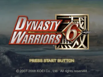 Dynasty Warriors 6 screen shot title